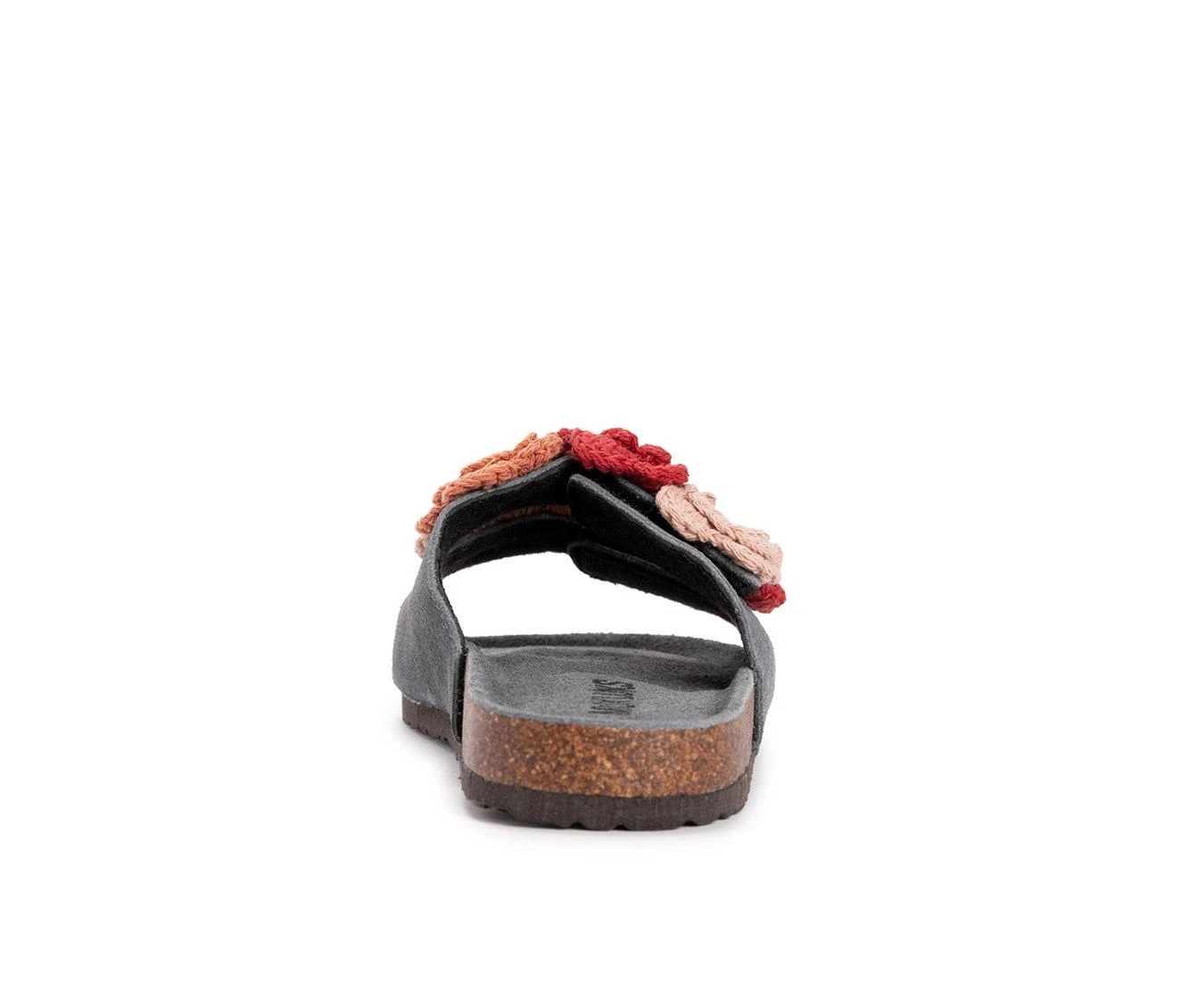 Women's MUK LUKS Flora Footbed Sandals Dark Grey 6 Women's MUK LUKS Flora Footbed Sandals Dark Grey - Image 6