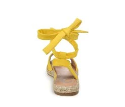 Women's Journee Collection Emelie Espadrille Tie-Up Sandals Yellow 11 Women's Journee Collection Emelie Espadrille Tie-Up Sandals Yellow -GC shoes Shop 5 796