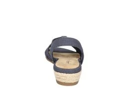 Women's Easy Street Yesenia Slingback Sandals Navy Linen Prnt 11 Women's Easy Street Yesenia Slingback Sandals Navy Linen Prnt -GC shoes Shop 5 809