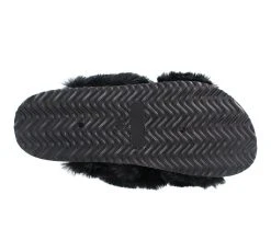 Women's Unionbay Luxe Fuzzy Slides Black -GC shoes Shop 5 95